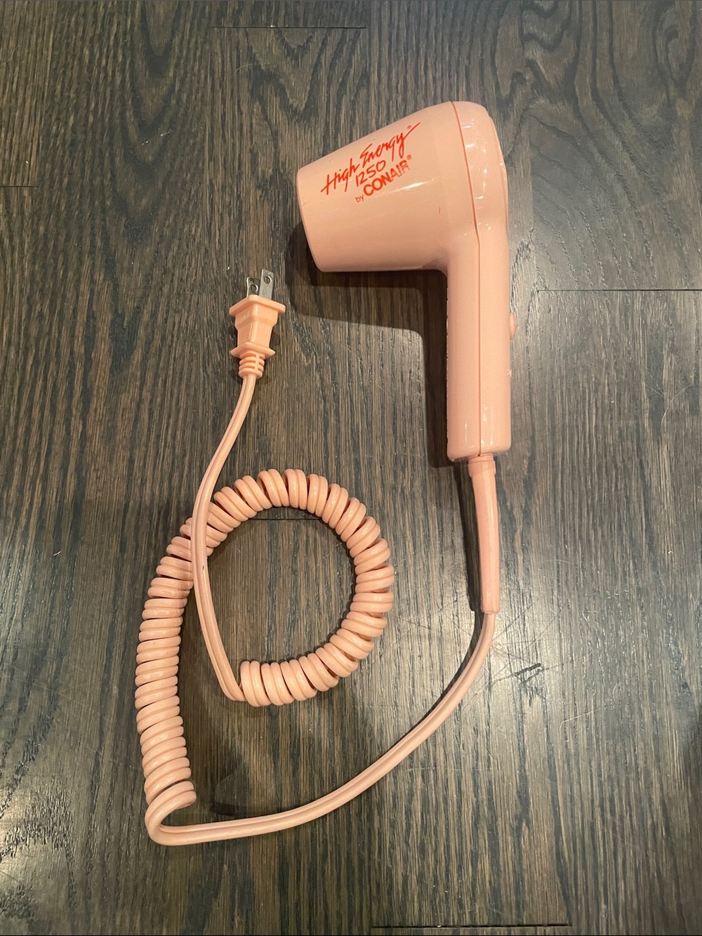 Conair High Energy 1250 Compact Travel Hair Dryer — Pink